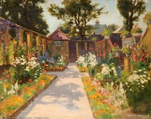 A Garden Scene — Harry Spence