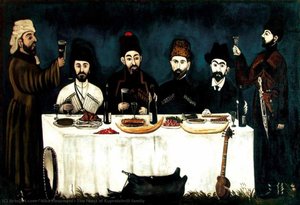 The Feast Of Kupreishvili Family — Niko Pirosmani