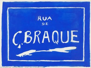 Street Sign Of Georges Braque — Georges Braque, Cubist Exploration