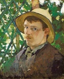 Self Portrait At Montigny, (painting) — Will Hicox Low