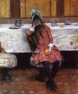 Sketch On A Young Girl On Ocean Steamer — William Merritt Chase, American Impressionism