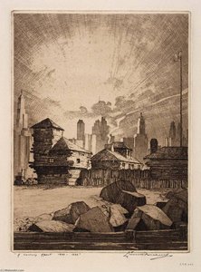 A Century Apart, 1833 1933, Chicago Fair, 1933 — Leon R Pescheret