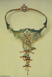 Fuchsia Necklace — Alphonse Mucha