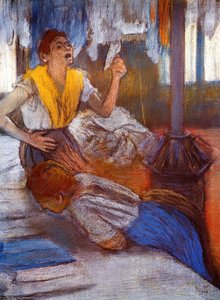 In A Laundry — Edgar Degas, Impressionism