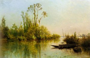 Les Iles Vierges A Bezons — Charles-françois Daubigny