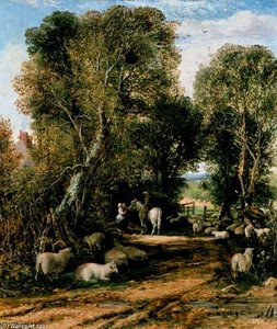 Pastoral Scene With Shee