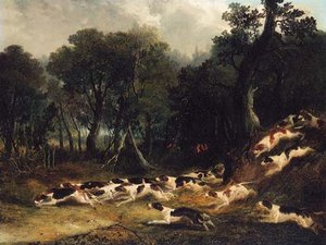 Hounds Breaking Cover