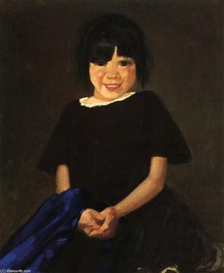 Portrait Of A Girl In Black — George Benjamin Luks