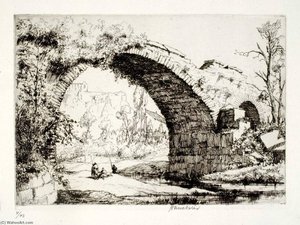Ponte Del Molino, Assisi — Herman Armour Webster