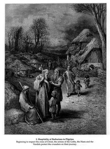 Hospitality Of Barbarians To Pilgrims — Paul Gustave Doré, Romanticism