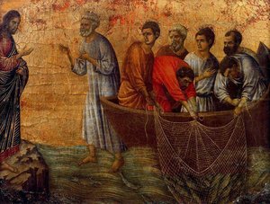 La Maestà. Aparición En El Lago Tiberias — Duccio Di Buoninsegna
