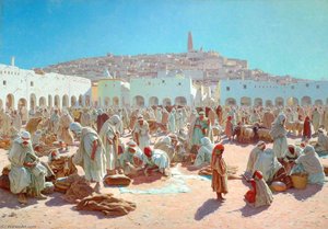 African Bazaar Scene — Thomas Frederick Mason Sheard