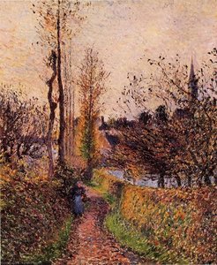 La Sentier De Basincourt — Camille Pissarro