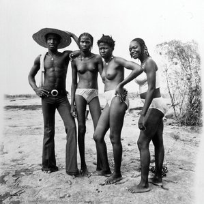 Friends On The Rock By The Niger river