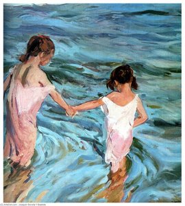 Ni_as En El Mar — Joaquín Sorolla Y Bastida