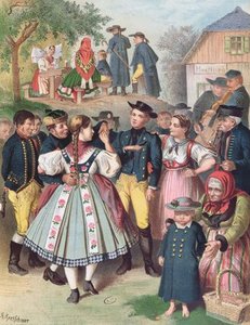 Village Fete In Bohemia — Albert Kretschmer