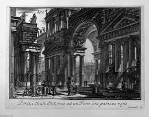 City Hanging Arm, And Sailed Below — Giovanni Battista Piranesi