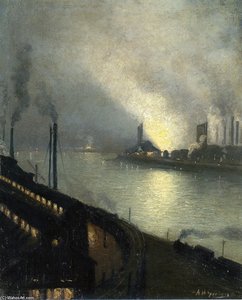 Factories At Night — Aaron Harry Gorson