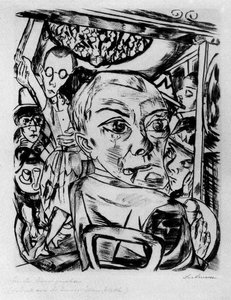 The Queen's Bar (self-portrait) — Max Beckmann