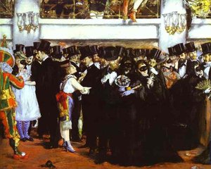 The Masked Ball At The Opera — Édouard Manet, Impressionism