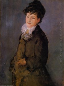 Isabelle Lemonnier With A White Scarf — Édouard Manet