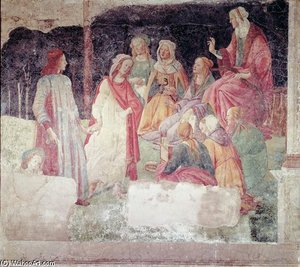 Young Man Greeted By Seven Liberal Arts — Sandro Botticelli
