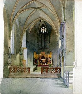 A Church Interior — Carl Haag