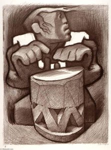 Hawaiian Drummer — Jean Charlot