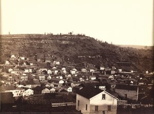 Honesdale, Pennsylvania (section 4 Of Panorama) — Thomas Howard Johnson