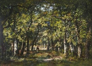Bas Breau, Par Le Carrefour De Clair Bois En La Forêt De Fontainebleau, France — Narcisso Díaz De La Peña