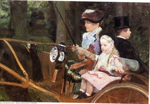Woman And Child Driving — Mary Stevenson Cassatt