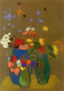 Three Vases Of Flowers 1 — Odilon Redon
