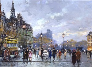 Hotel De Ville And La Place De Greve — Antoine Blanchard (marcel Masson)