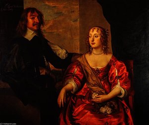 John Hamilton, 1st Baron Belhaven, Royalist, with his Wife, Margaret Hamilton