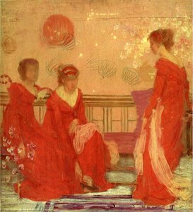 Harmony In Flesh Colour And Red — James Abbott Mcneill Whistler, Aestheticism