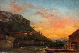 Valley Of The Loue — Gustave Courbet