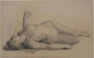 Study For ''the Dance Of The Bacchantes'' — Charles Gabriel Gleyre, Academic Drawing