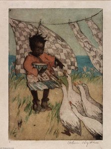 Feeding The Geese — Helen Hyde