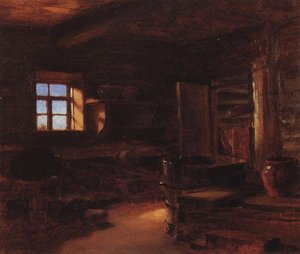 Interior Of Isba — Vasily Dmitrievich Polenov