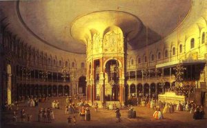 London - Ranelagh, Interior Of The Rotunda — Canaletto