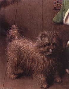 Portrait Of Giovanni Arnolfini And His Wife (detail - ) — Jan Van Eyck, Early Netherlandish