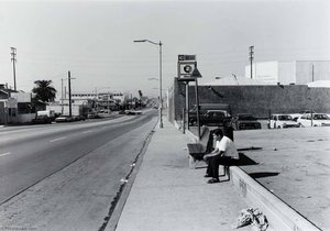 Public Transit Areas, Magnolia Ave. And Anaheim St., Looking North, From The Long Beach Documentary Survey Project — Anthony Hernandez