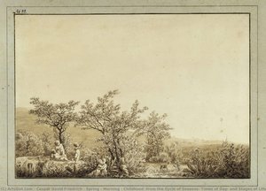 Spring - Morning - Childhood (from The Cycle Of Seasons, Times Of Day, And Stages Of Life, From 1803) — Caspar David Friedrich, Romanticism