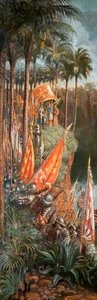Conquistadors (triptych, Left Panel) — Robert Morton Nance