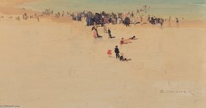 Along The Sands — Elioth Gruner