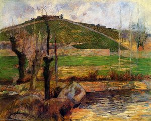 River Aven Below Mount Sainte-marguerite — Eugène Henri Paul Gauguin