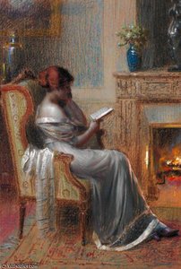 Reading By The Fire — Delphin Enjolras