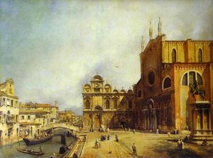Santi Giovanni E Paolo And The Scuola Di San Marco — Canaletto