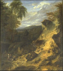 Paysage avec personnages