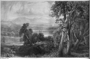 Loch An Eilan Engraving — Horatio Mcculloch